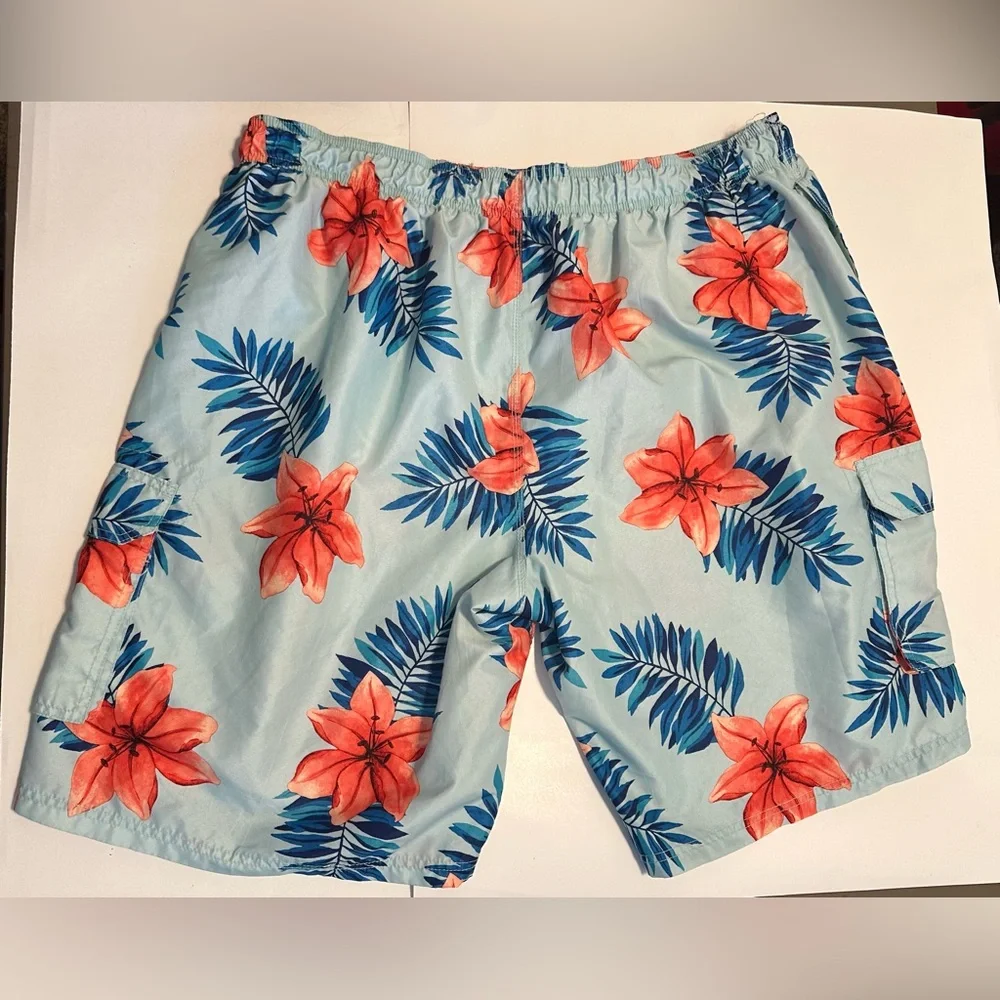 KANU SURF MEN'S BARRACUDA SWIM TRUNKS SHORTS SIZE 3XL‎ KALA BLUE FLORAL HAWAIIAN